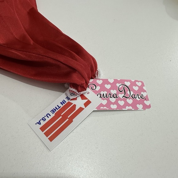 NWT Laura Dare Girl's 10 Red Christmas Valentine's Long Nightgown 2 PC Set USA - Picture 13 of 13